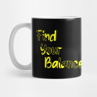 Find Your Balance: Radiate Positive Mindset with Vibrant Design Mug